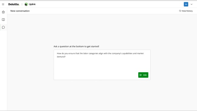 Uplink: Internal Company LLM RAG Chatbot platform Screenshot 1