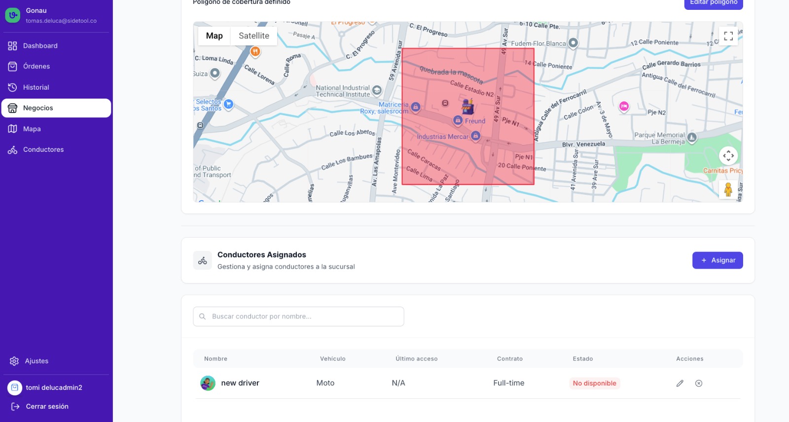 GONAU: All-in-One Platform for Real-Time Delivery Optimization Screenshot 4