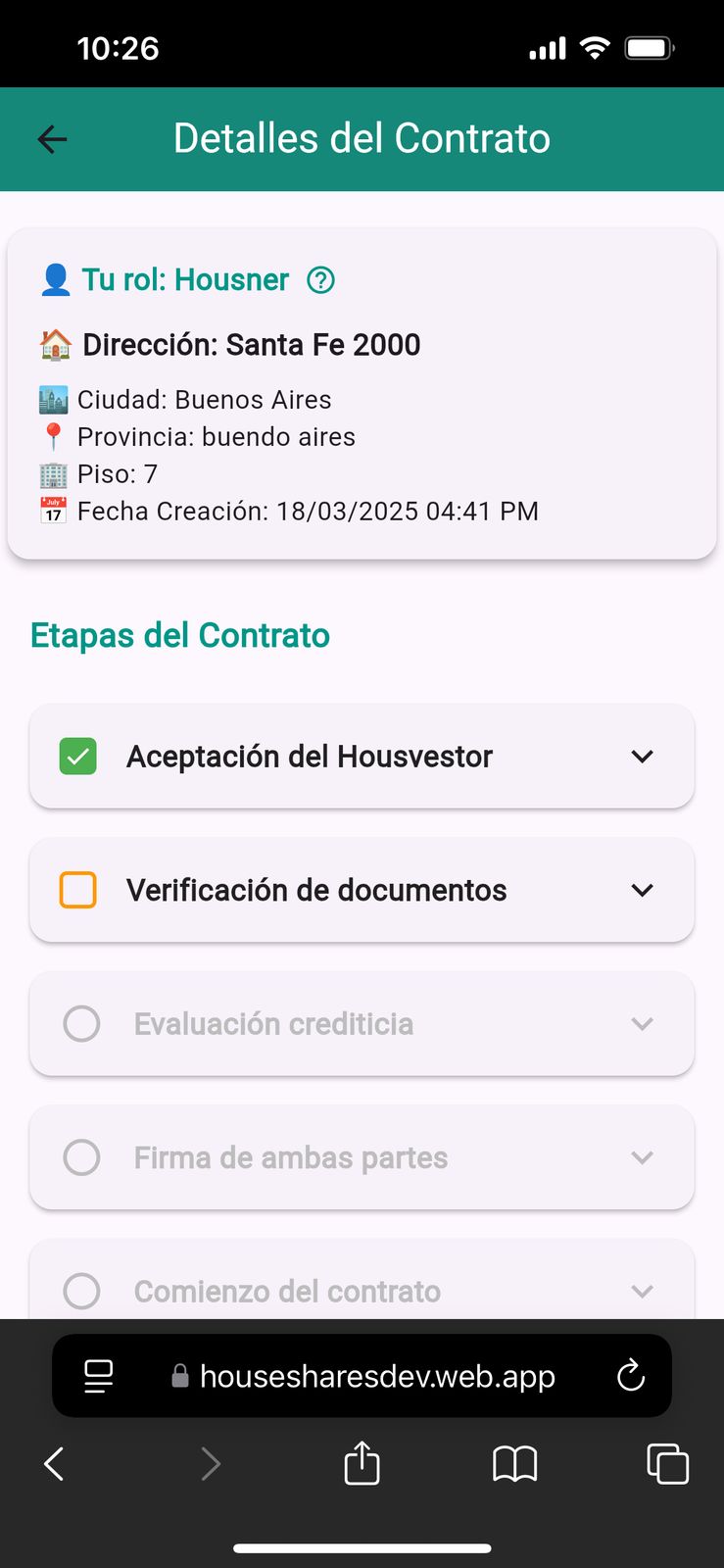 Real State Contracts App Screenshot 5