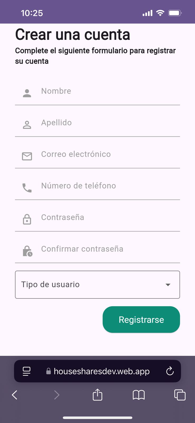 House Shares Screenshot 2